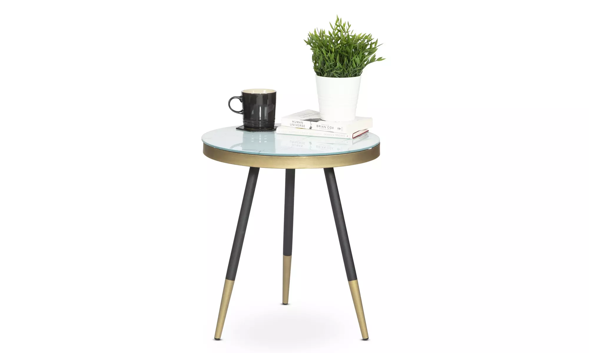 Marble-Effect Side Table - Primary Image