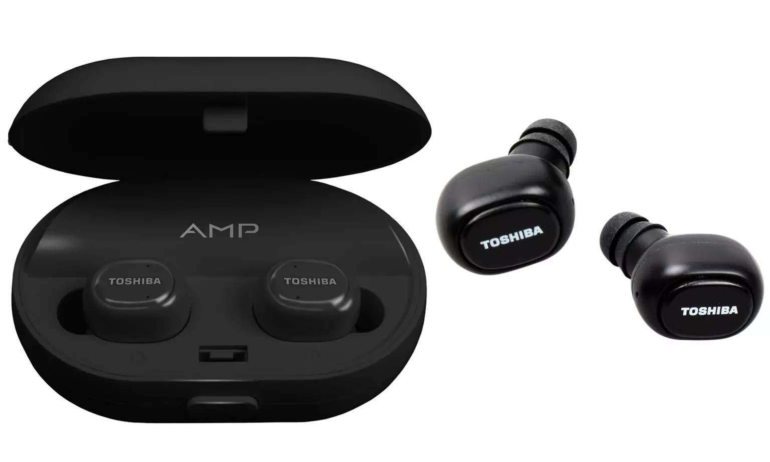 Toshiba RZE-BT900E True Wireless Bluetooth Stereo Sweat-Resistant Earbuds with Mic - Primary Image