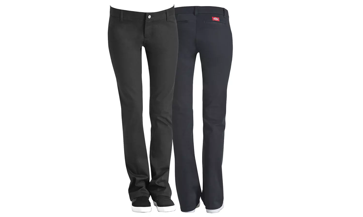 Dickies Girl Juniors' Worker Bootcut Pants. Multiple Styles Available - Second Medium