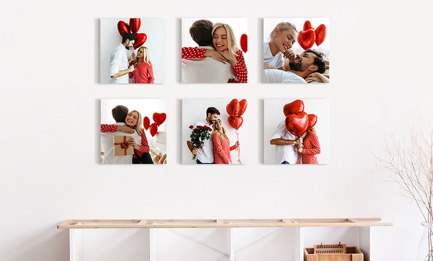 Image 1: One, Two, Three, Four, Six or Nine Photo Tiles by Photo Gifts