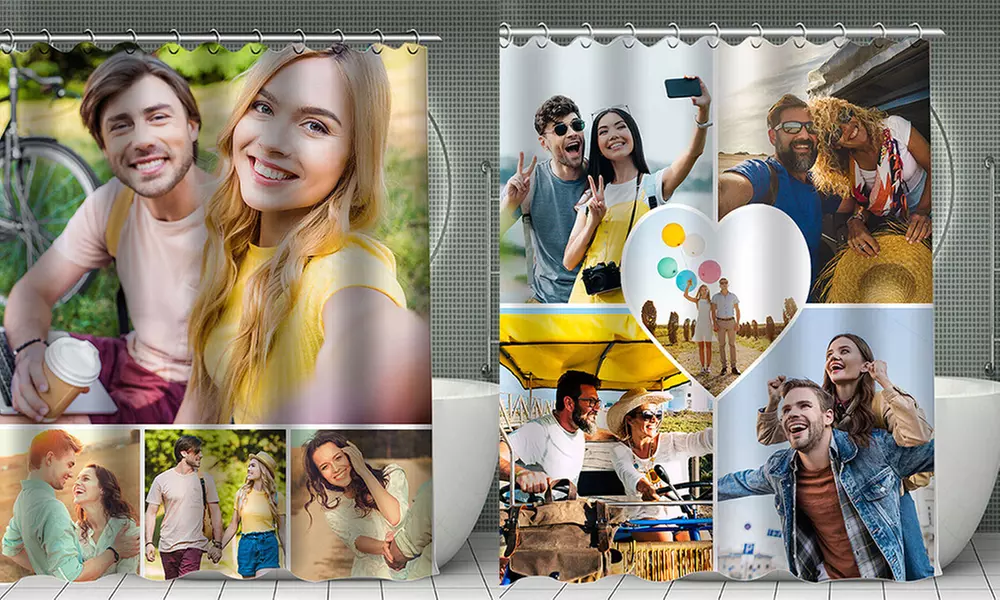 Personalisierbarer Foto-Duschvorhang