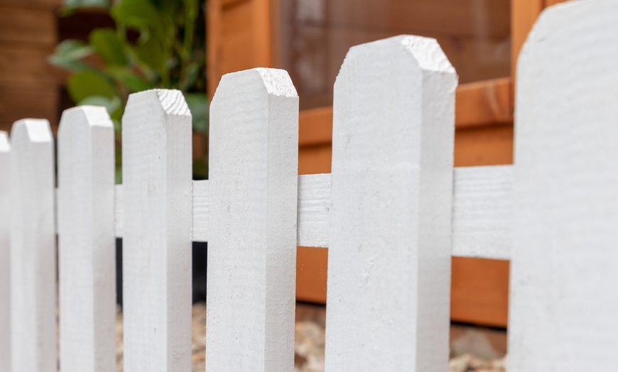 Image 9: 3-Pack of Timber Picket Fence 