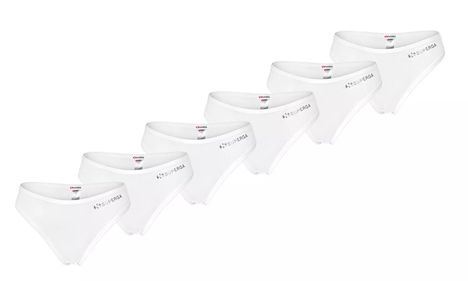 Set con 6 paia di slip da donna Superga
