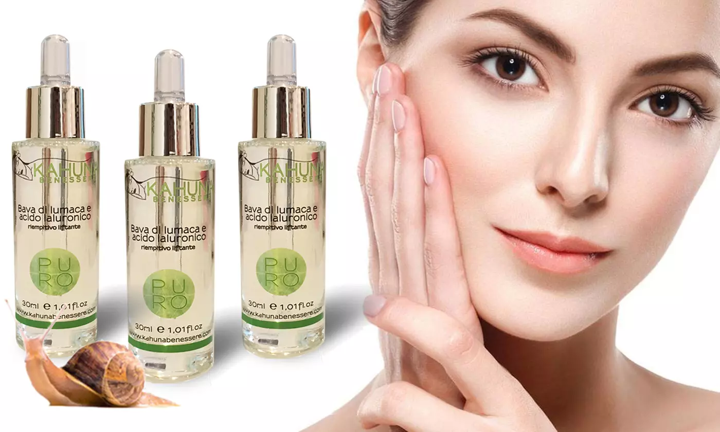 Sérum à la bave escargot et acide hyaluronique Kahuna Benessere 30 ml