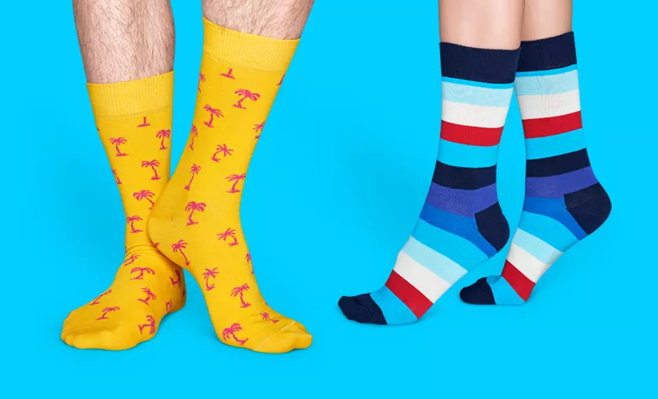$29 for $50 Worth of Colorful Design Socks from Happy Socks - Primary Image