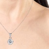 Image 7: Collier de diamant moissanite en forme de cœur