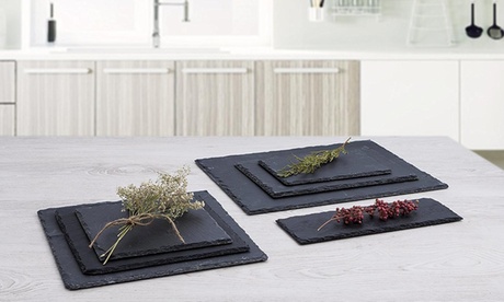 1 o 3 piatti rettangolari in ardesia Tognana