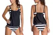 1 ou 2 maillots de bain tankinis rayés pour femme - Second Medium