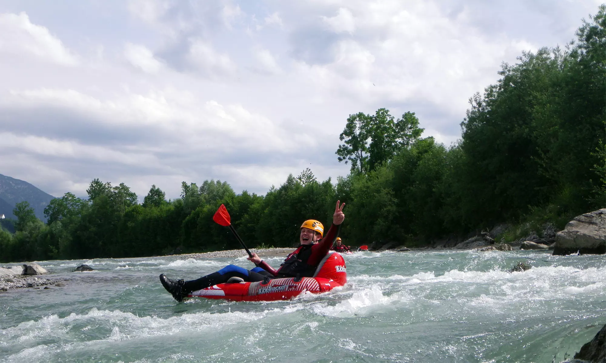 Tubing-Tour auf der Iller