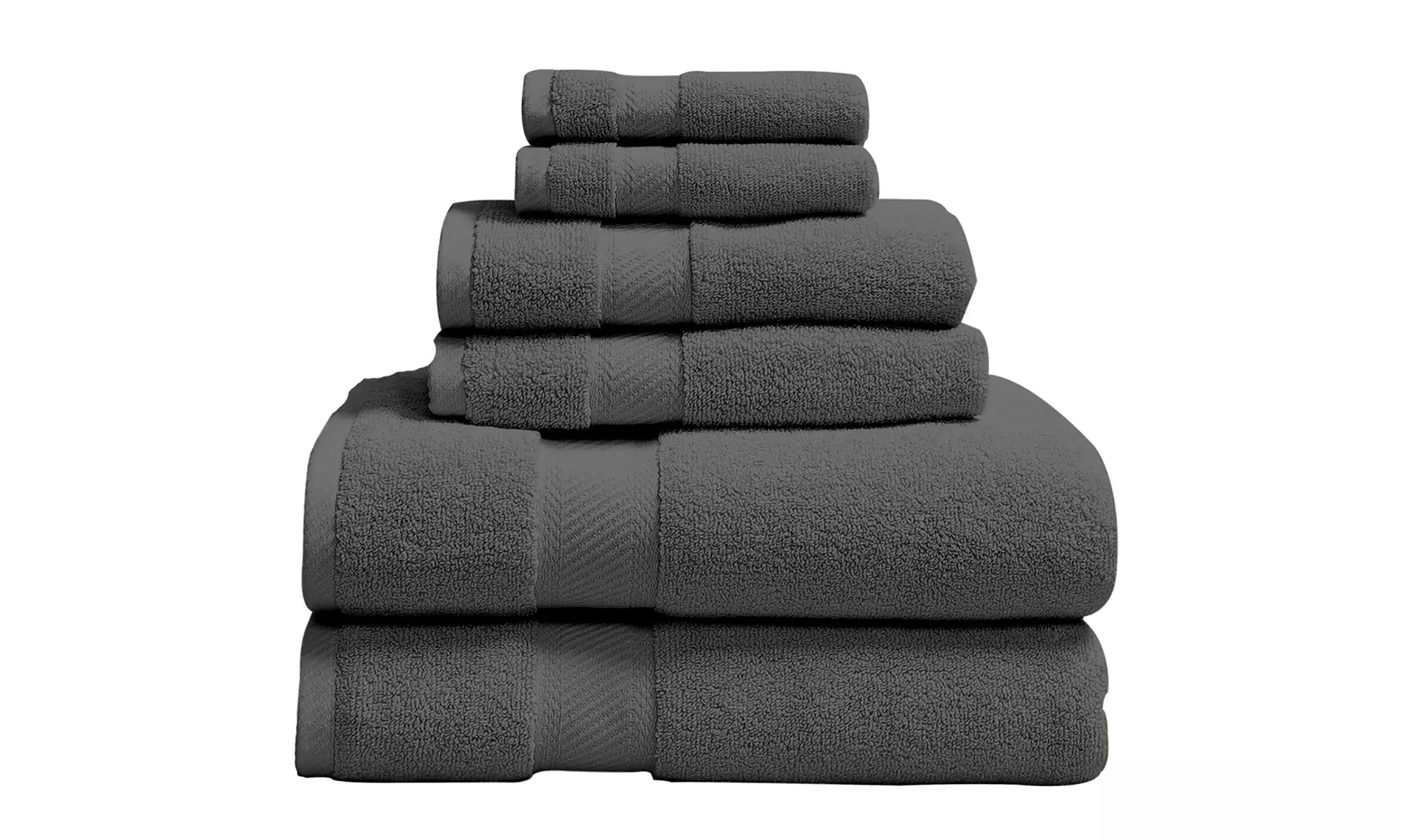 Luxury Home 100% Organic Cotton Towel Set (6-Piece) - Second Medium
