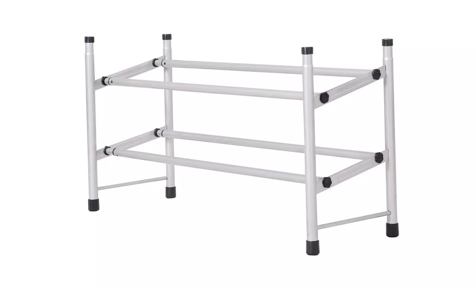 Expandable Free Standing Shoe Rack, 2-Tier Holds Up To 10-Pairs