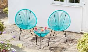 Three-Piece Leon String Bistro Set with Optional Cover