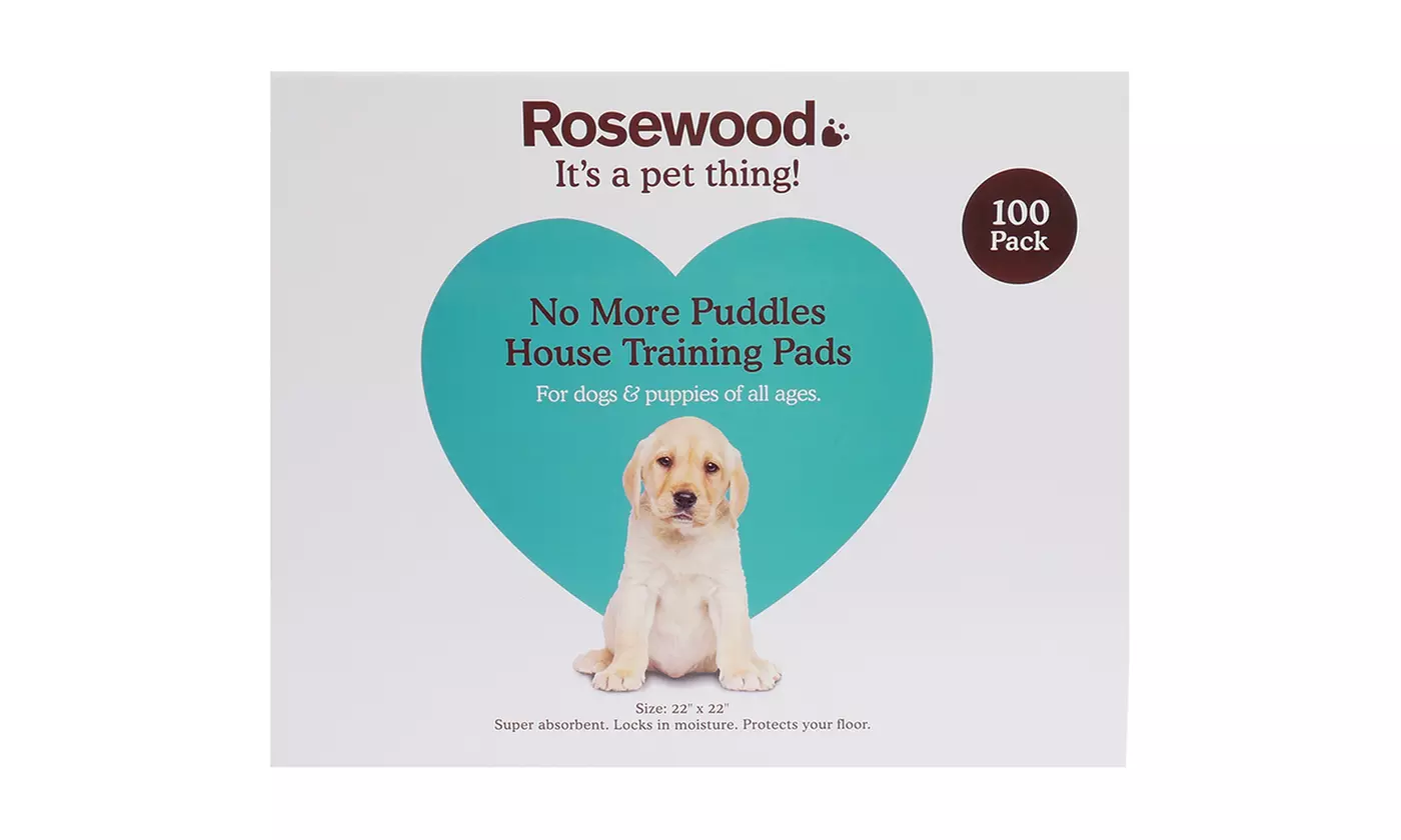 100er-Set Rosewood Training-Pads für Welpen - Primary Image