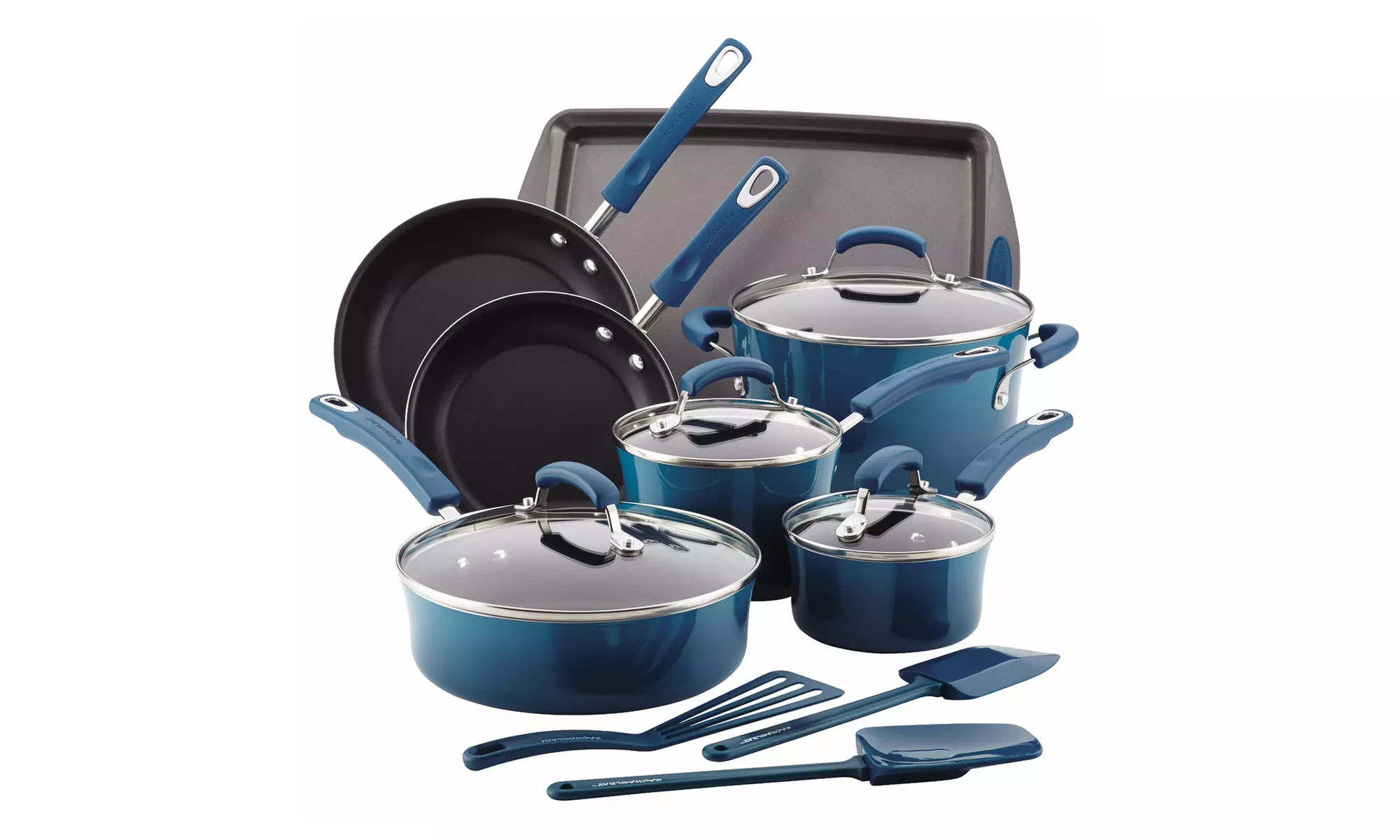 Rachael Ray Porcelain II Nonstick Cookware Set (14-Piece) - Primary Image