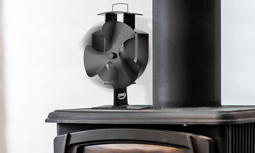 Image 1: Zennox Tri-Blade Stove Fan