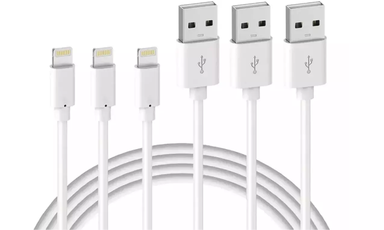 USB Charging Cables Compatible with iPhones - Primary Image