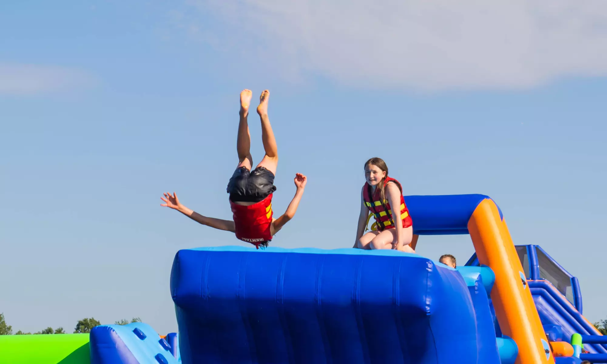 Enjoy Inflatable Aqua Park Entry on an Idyllic Lake in Essex