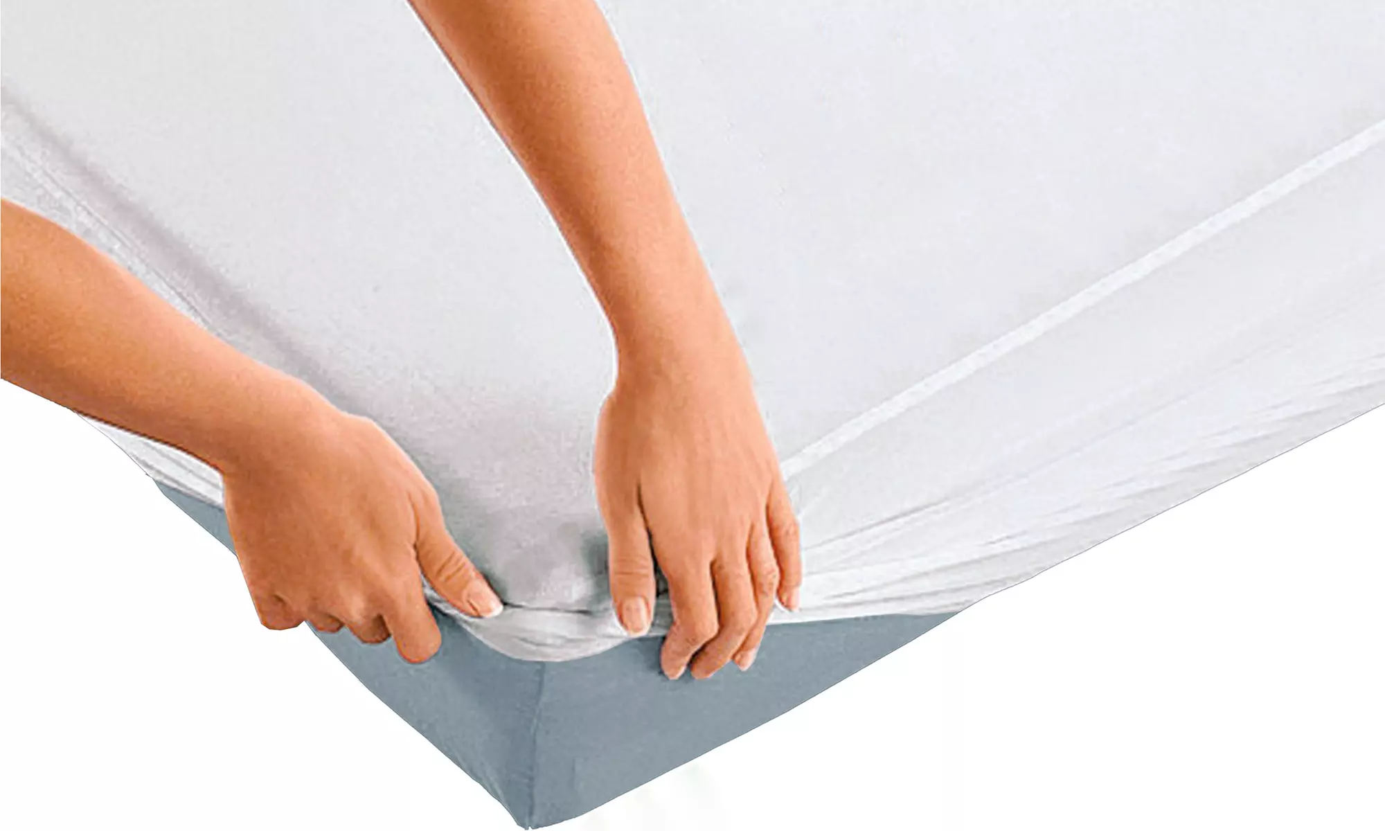 1 à 4 protège matelas imperméables avec dessous plastifié PEVA - Primary Image