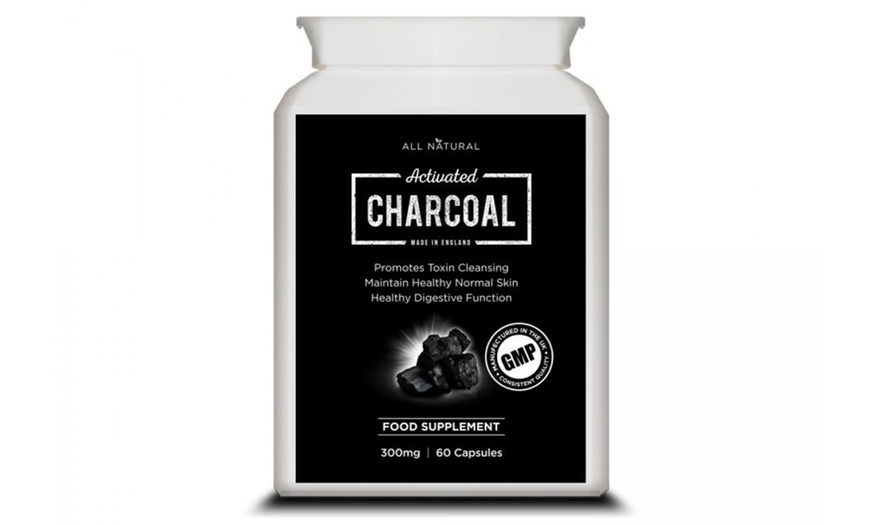 Image 1: 60 Capsules of Activated Charcoal