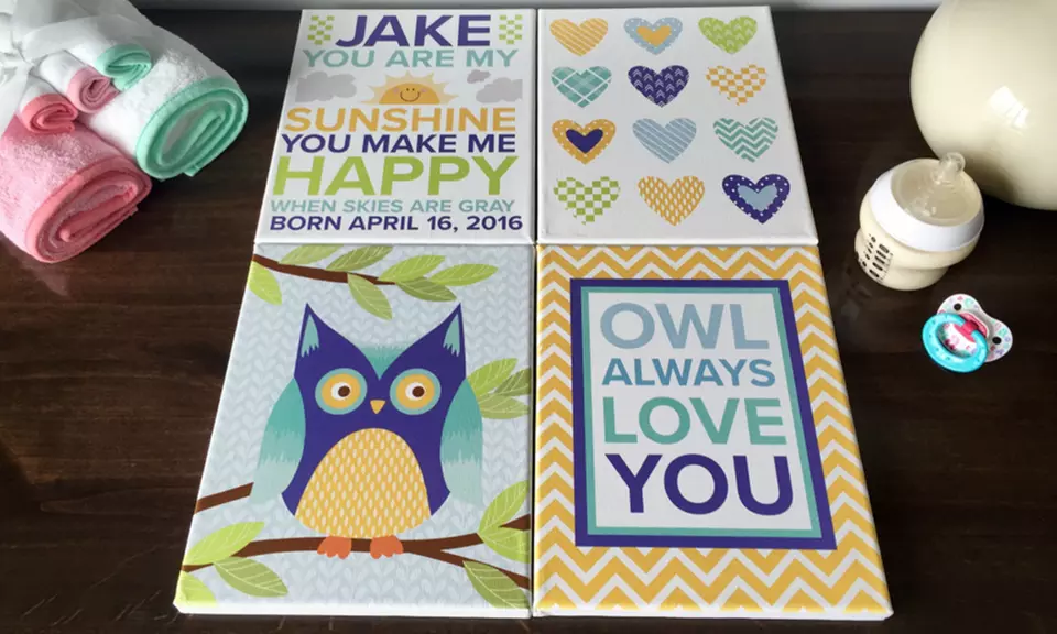 Personalized Painted Wooden Family Wall Signs (Up to 51% Off)  - Primary Image