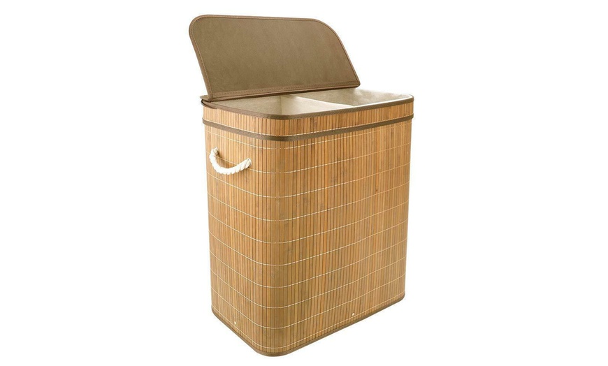 Image 12: Bamboo Laundry Basket