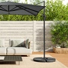 Image 1: Rotatable Square Cantilever Umbrella with Fillable Base