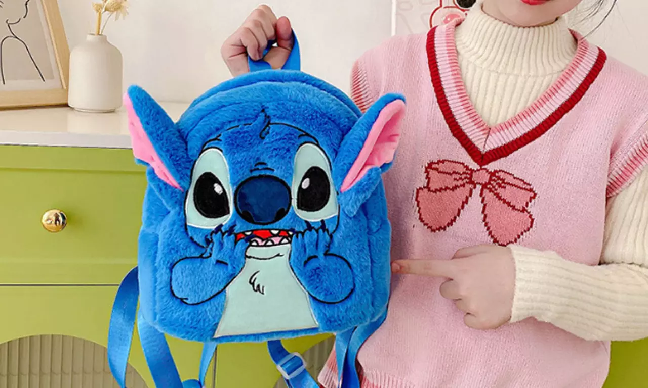 Lustiger Rucksack im Stich-Design