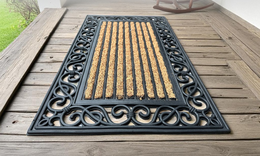 Image 4: Coir and Rubber Backed Non-Slip Outdoor Doormat