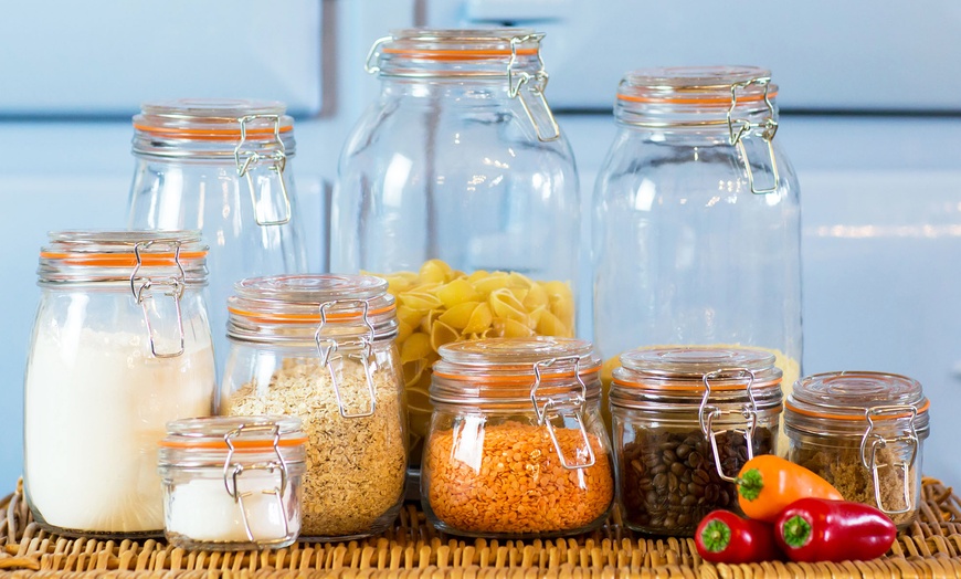 Image 1: Argon Tableware Storage Jars