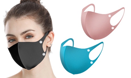Lot de 2, 4 ou 6 masques avec cristaux Swarovski®