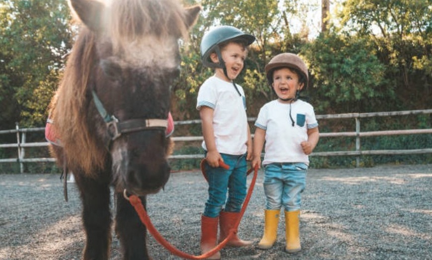 Image 2: Paseo en poni para niños con La Finca Pony Club