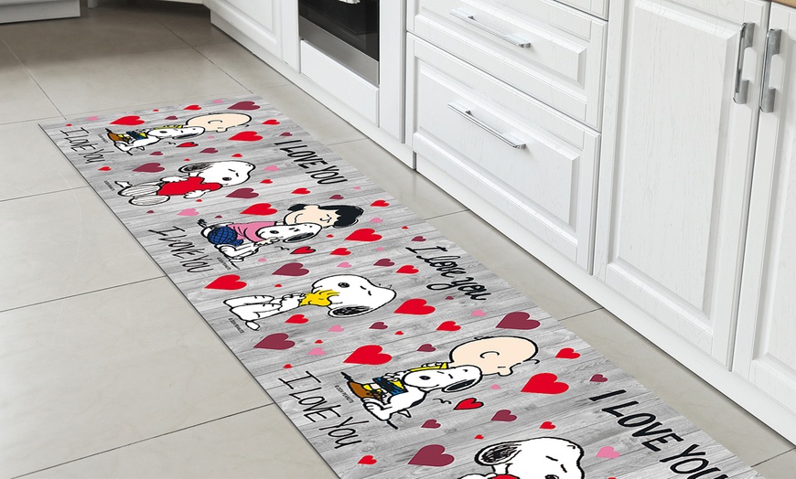 Image 4: Tapis de cuisine antidérapant Snoopy