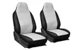 Faux Leather Front Bucket Car Seat Cover Set (2-Piece) - Second Medium