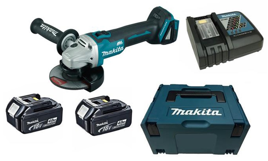 Image 3: Makita Meuleuse 18V + 2 Batteries