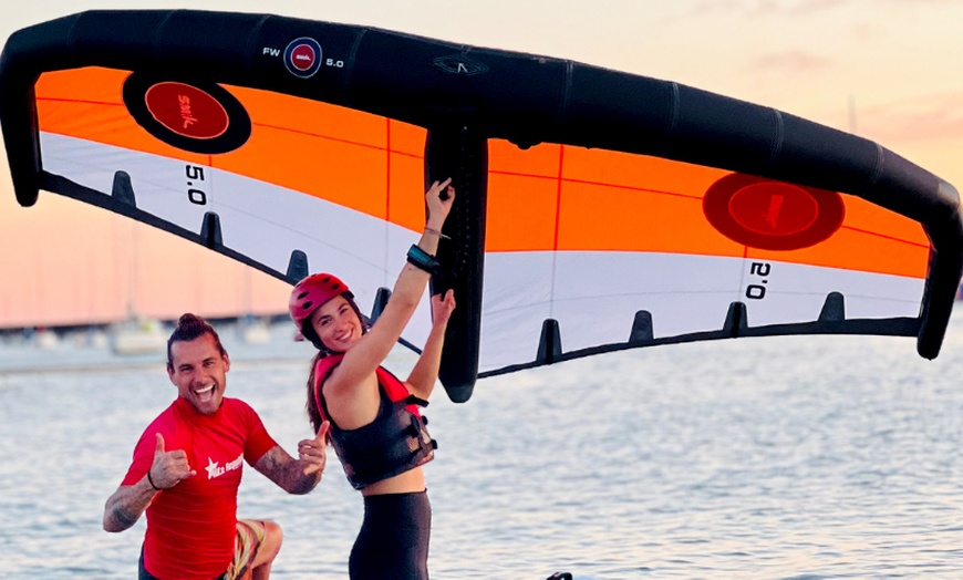 Image 9: 2-Hour Wing Foil Lesson or Kiteboarding Lesson for One, Two, or Three