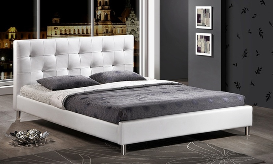 Image 1: Barbra Platform-Style Bed