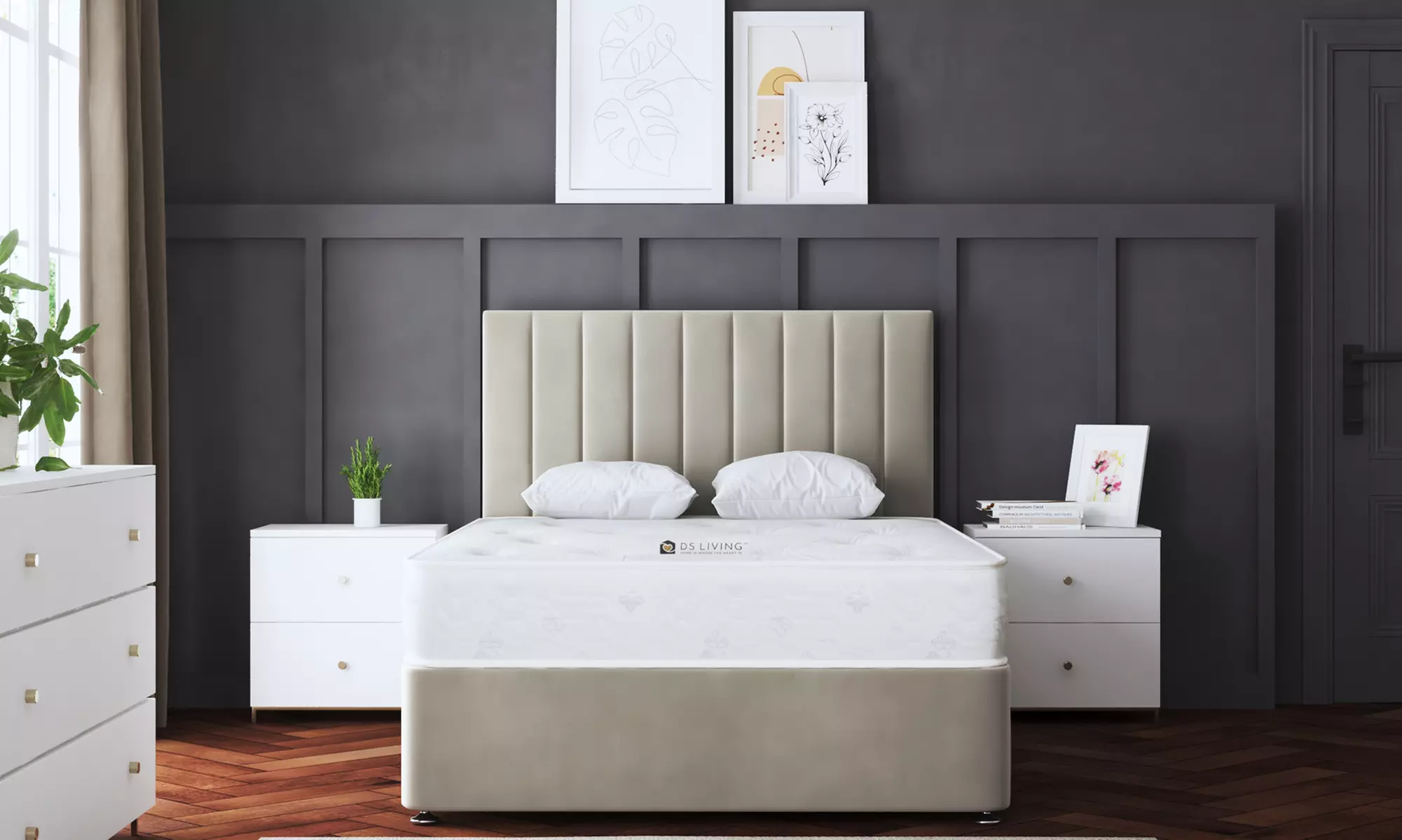Amelia Panel Divan Bed