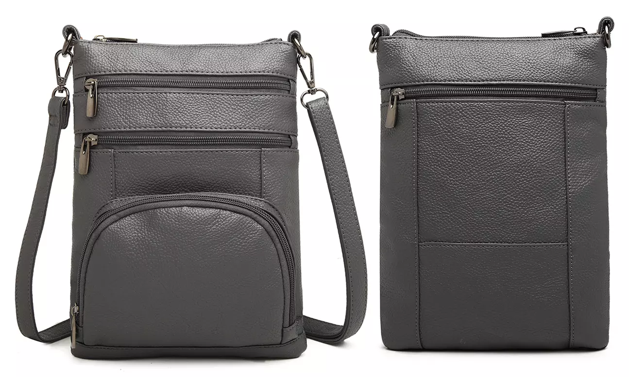 Miss Lulu Multi-Pocket Crossbody Bag Phone Bag Change Pocket