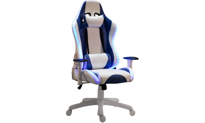 Image 2: HomCom Gaming Chair