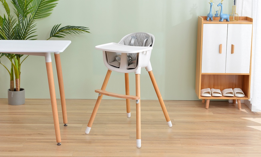 Image 3: Two-in-One Baby High Chair