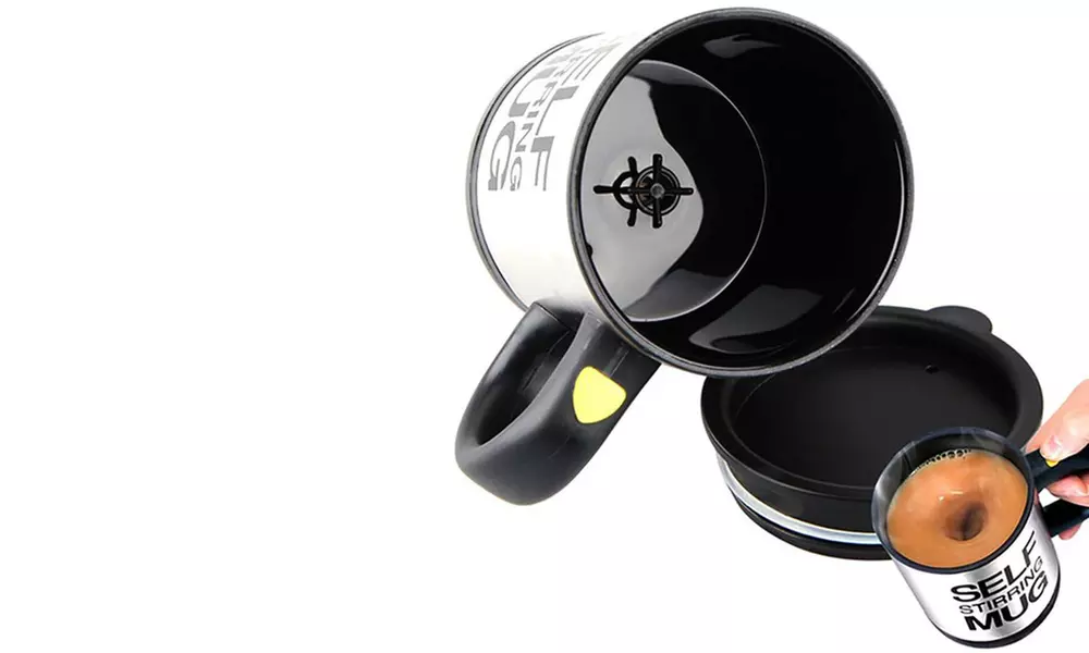 Taza automezcladora eléctrica a pilas de 400 ml