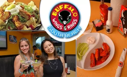 $15 for $35 Worth of All-American Fare and Drinks at Buffalo Wings & Rings South Beach - Primary Image