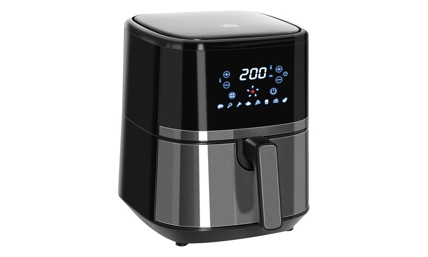 Image 2: HomCom 4.5L Air Fryer Oven with Digital Display