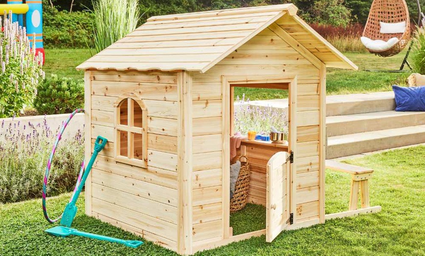 Image 1: Casa de madera de abeto para juegos, de Home Deluxe