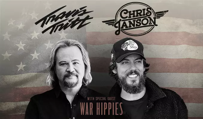 Travis Tritt & Chris Janson on October 14 at 7:30 p.m. - Primary Image