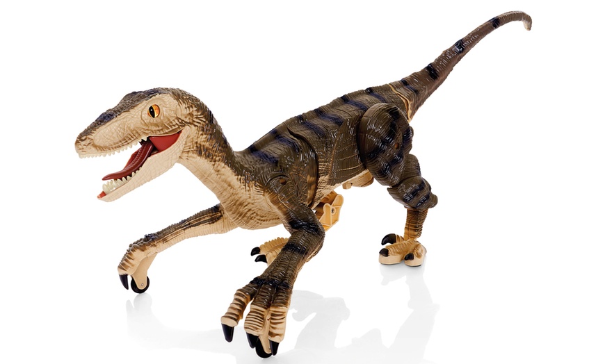 Image 3: Remote Control Walking Raptor Dinosaur