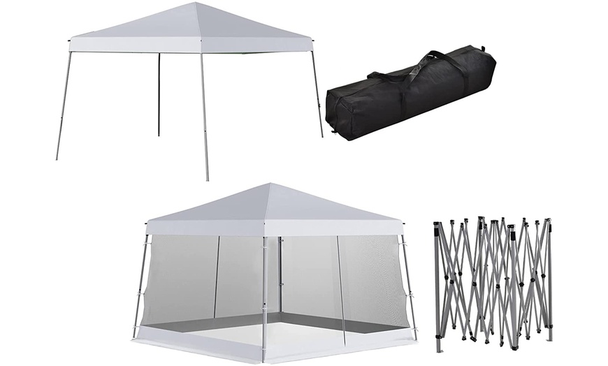 Image 4: Outsunny Outdoor Adjustable Pop-Up Gazebo Canopy 