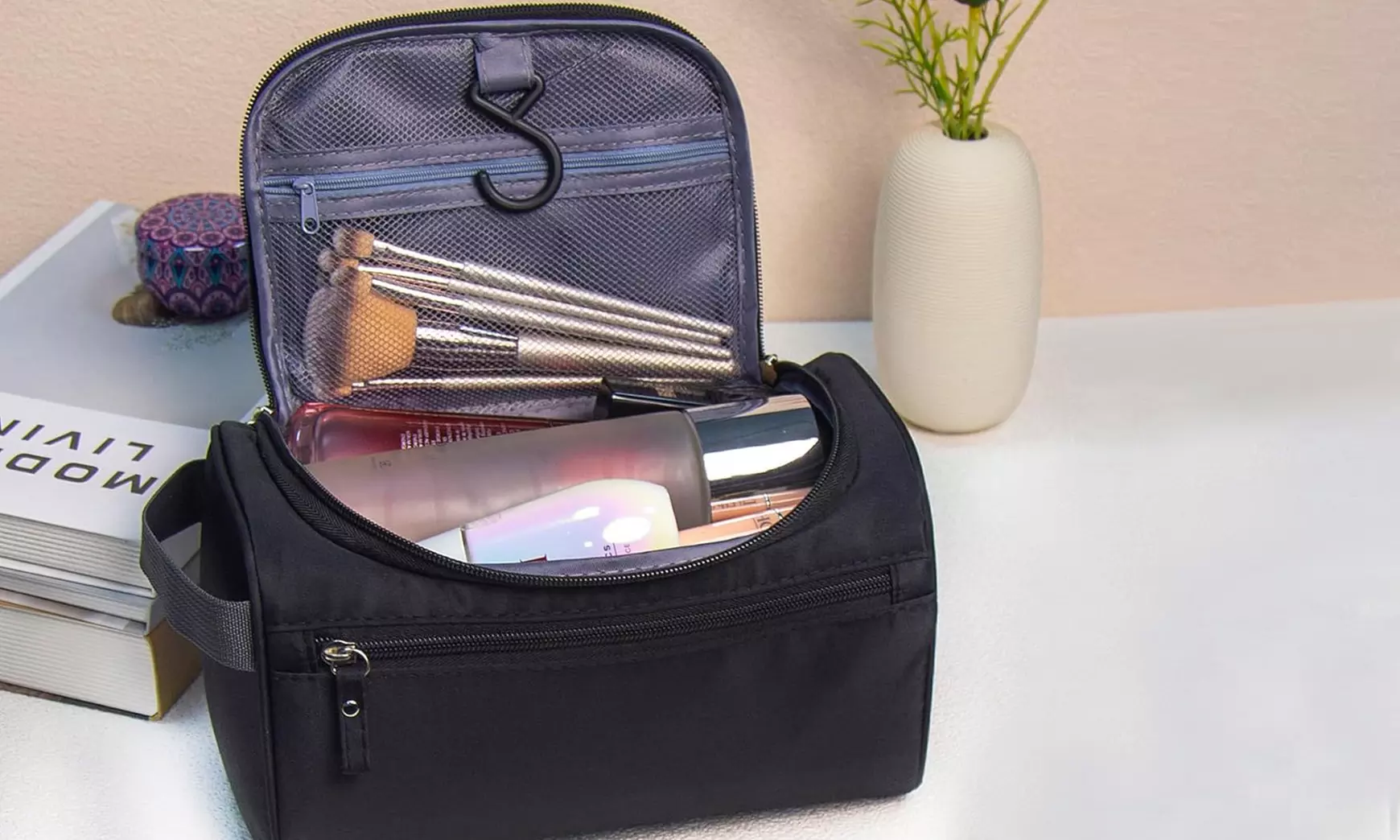 1x oder 2x Kulturbeutel zum Aufhängen