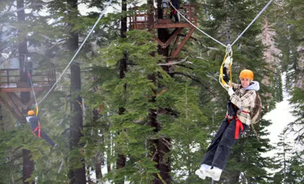 $125 for a Zipline Experience for Two at Zip Tahoe in Kirkwood ($250 Value) - Primary Image