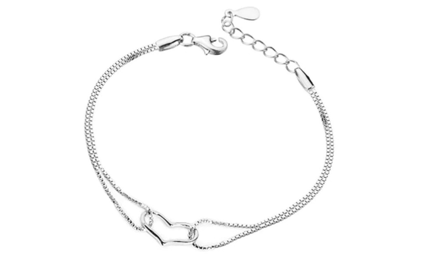 Image 4: Heart Shape Adjustable Bracelet